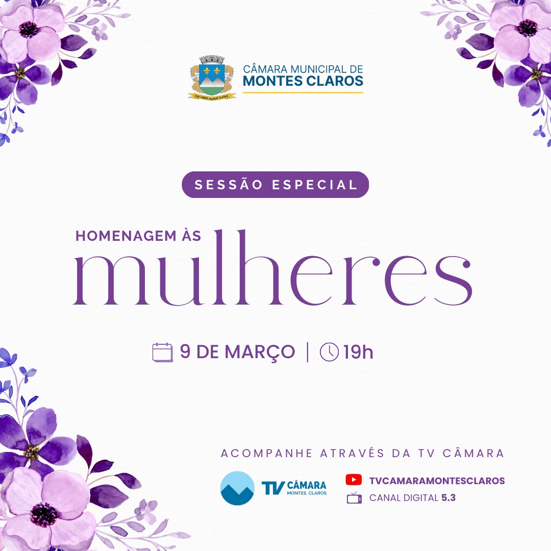 Mulheres serão homenageadas em sessão especial